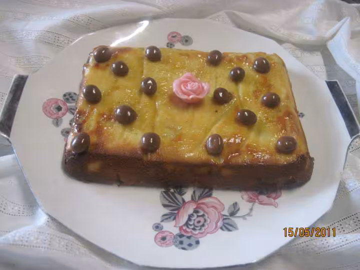 Clafoutis aux peches jaunes