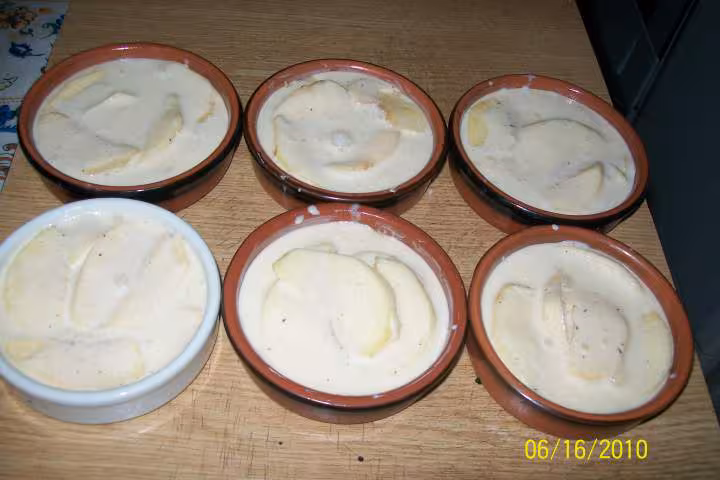 Clafoutis aux pommes individuels