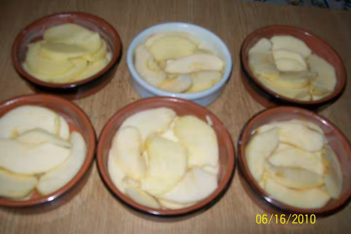 Clafoutis aux pommes individuels