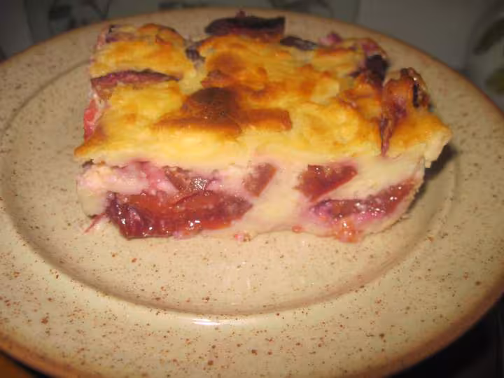 Clafoutis aux prunes quetsches