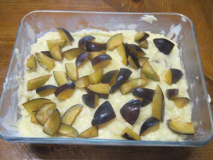 Clafoutis aux prunes quetsches
