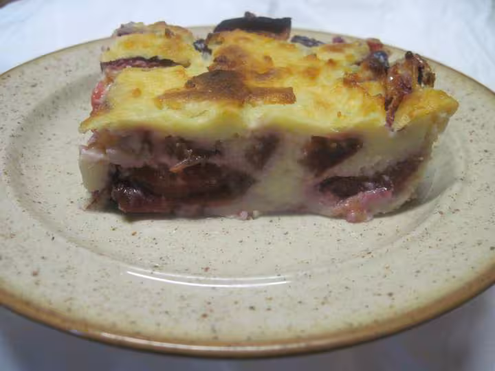 Clafoutis aux prunes quetsches