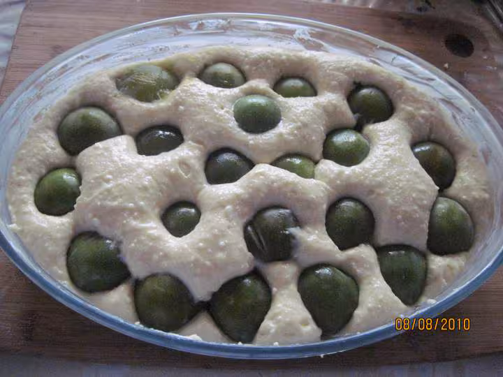 Clafoutis aux reine claude au fromage de brousse