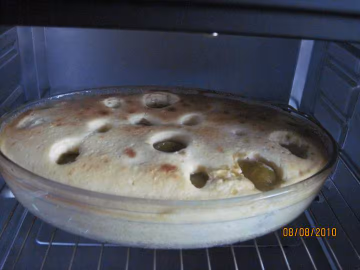 Clafoutis aux reine claude au fromage de brousse