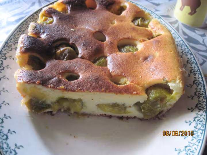 Clafoutis aux reine claude au fromage de brousse