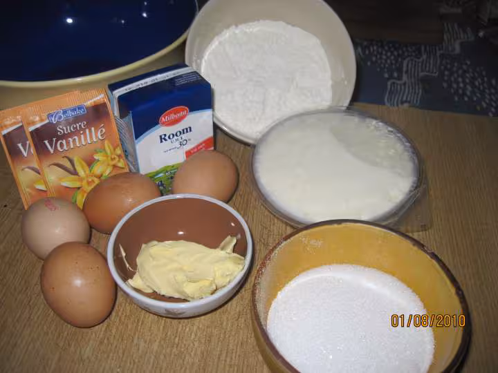 Clafoutis fromage de brousse et aux abricots