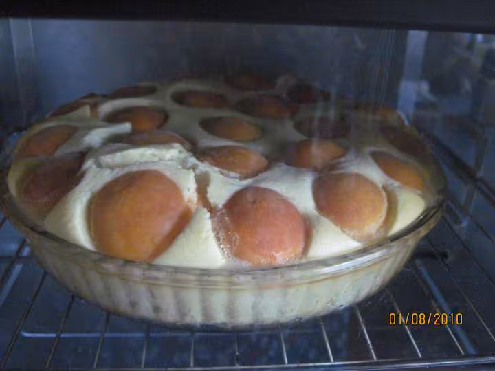 Clafoutis fromage de brousse et aux abricots
