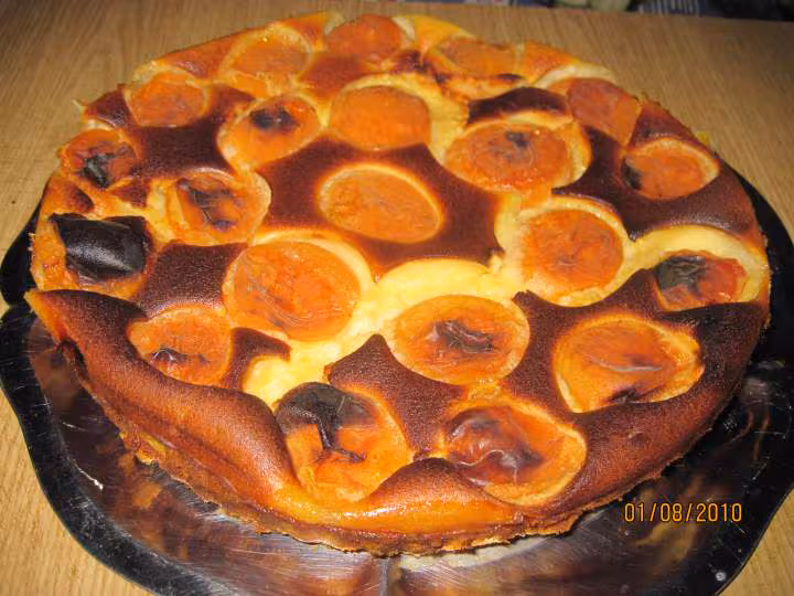 Clafoutis fromage de brousse et aux abricots