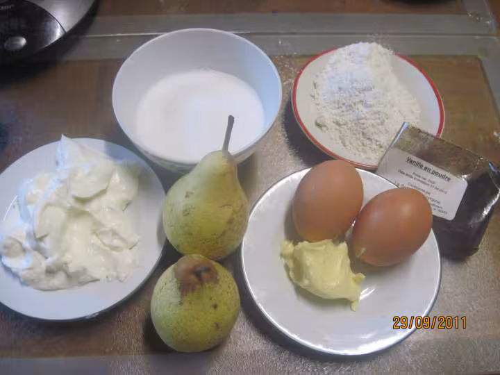 Clafoutis individuels sucres aux poires
