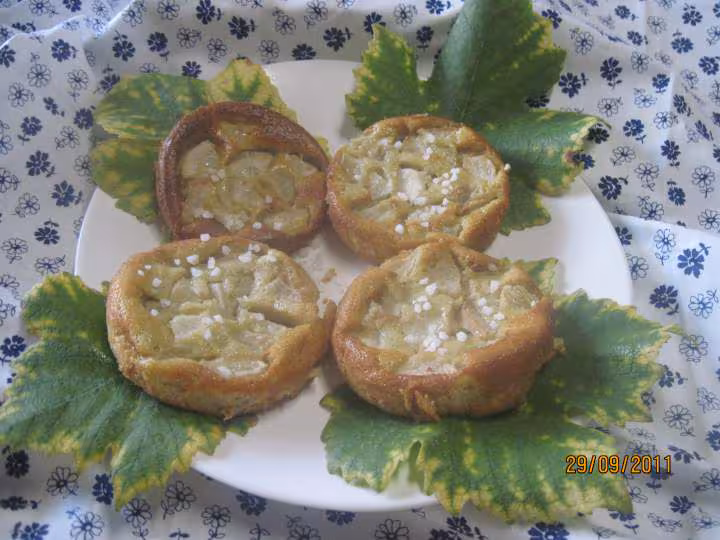 Clafoutis individuels sucres aux poires