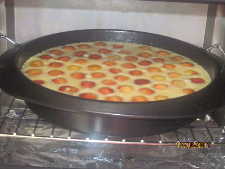 Clafoutis renverse aux cerises coeur de pigeon