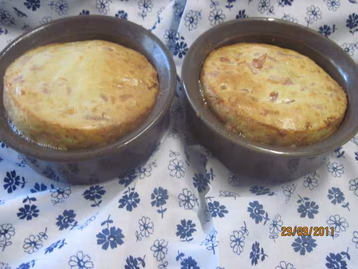 Clafoutis sale aux jambon blanc