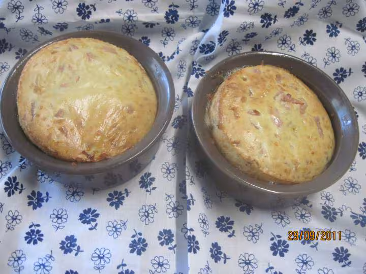 Clafoutis sale aux jambon blanc