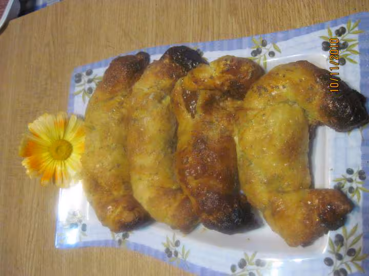 Coissants feuilletees a la pate a coing
