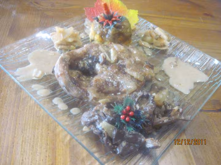 Collier d agneau au pleurote sauce madere