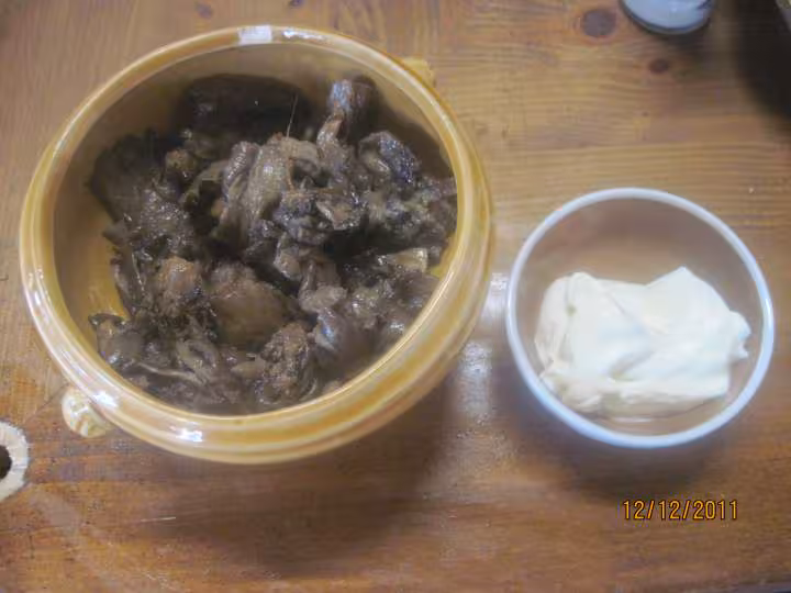 Collier d agneau au pleurote sauce madere