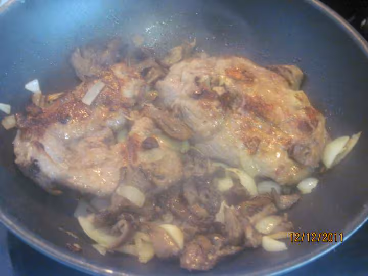 Collier d agneau au pleurote sauce madere