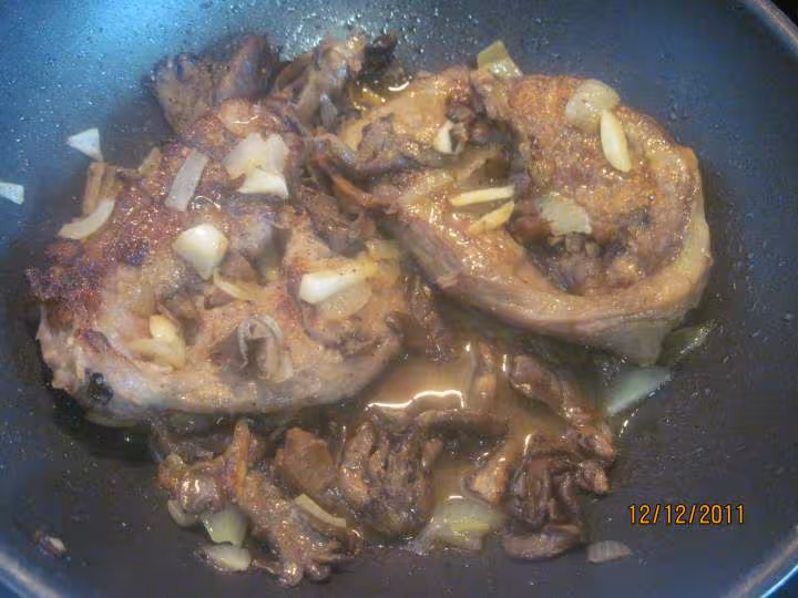 Collier d agneau au pleurote sauce madere