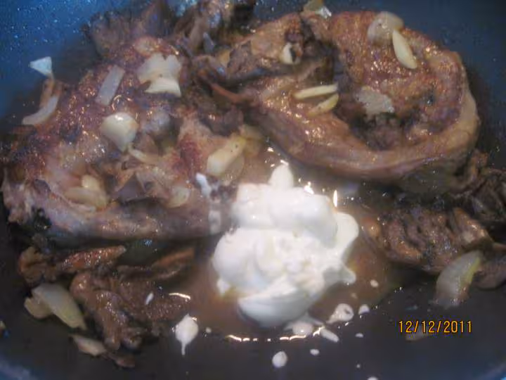 Collier d agneau au pleurote sauce madere
