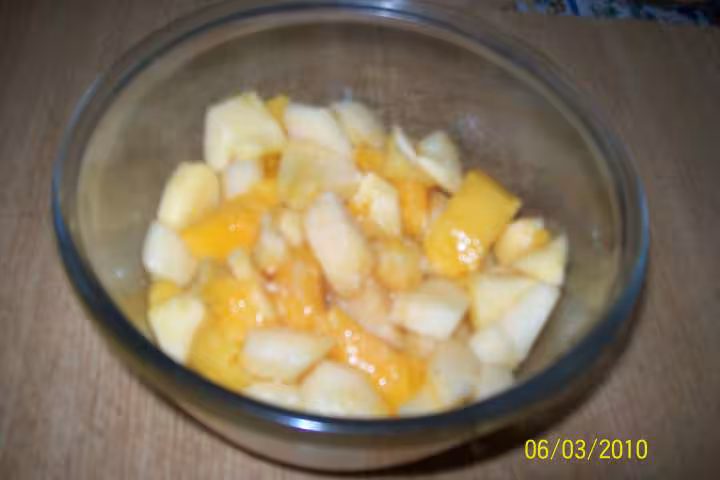 Compote de fruits au micro ondes