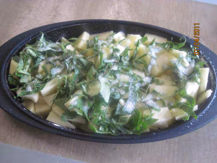 Compote de pommes aux feuilles d angelique