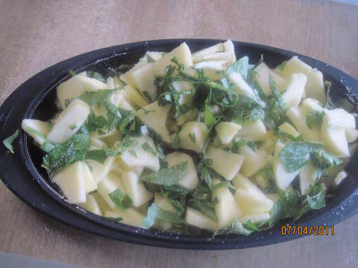 Compote de pommes aux feuilles d angelique