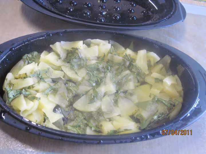 Compote de pommes aux feuilles d angelique