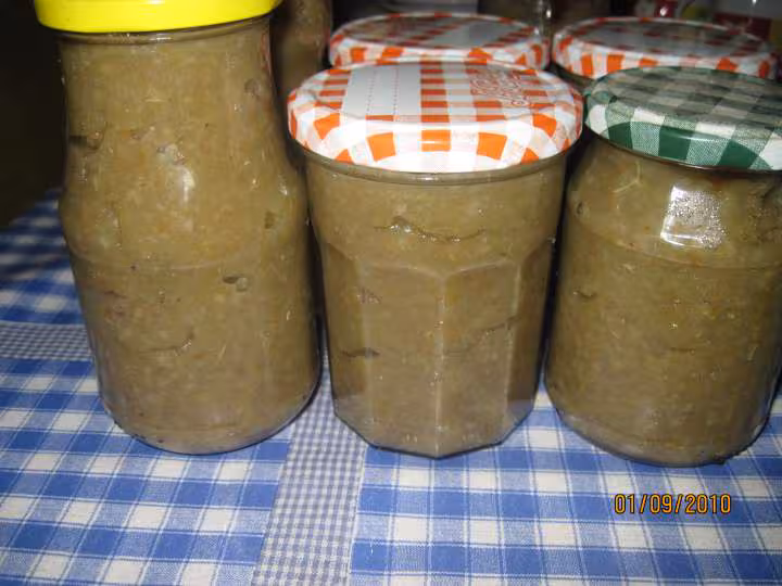 Compote de pommes poires au miel sterilises