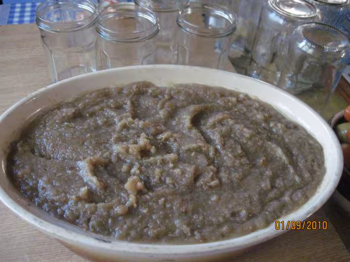 Compote de pommes poires au miel sterilises
