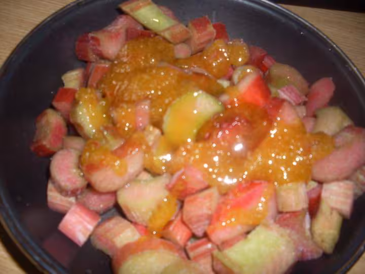 Compote de rhubarbe au miel