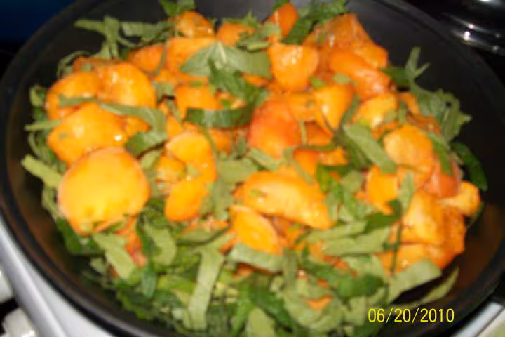 Confiture d abricots a la menthe