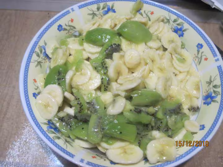 Confiture de bananes et kiwis