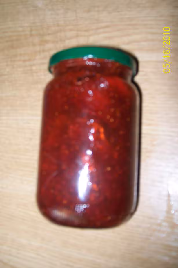 Confiture de fraises a la menthe