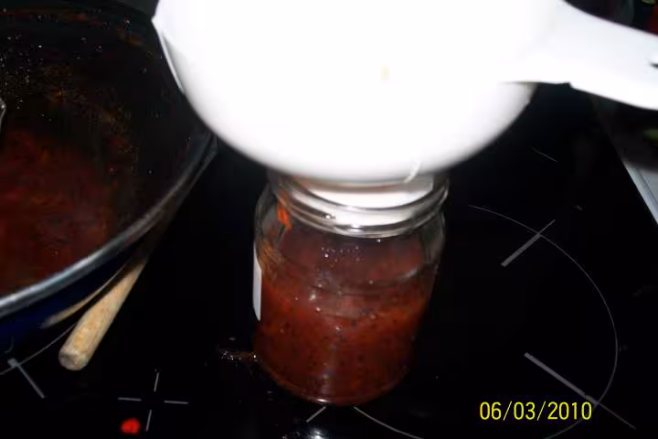 Confiture de fraises et kiwis