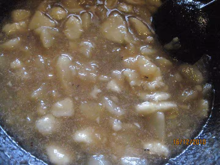 Confiture de poires au sucre roux