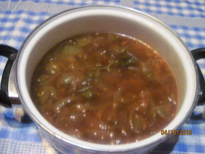 Confiture de tomates vertes et de quetsches