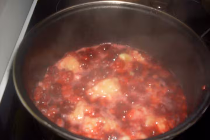 Confiture framboises amp bananes