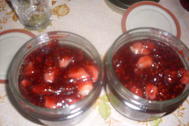 Confiture framboises amp bananes