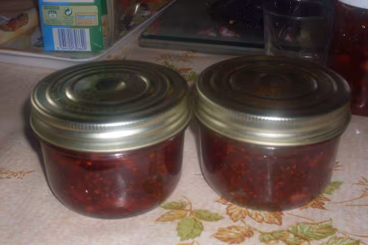 Confiture framboises amp bananes