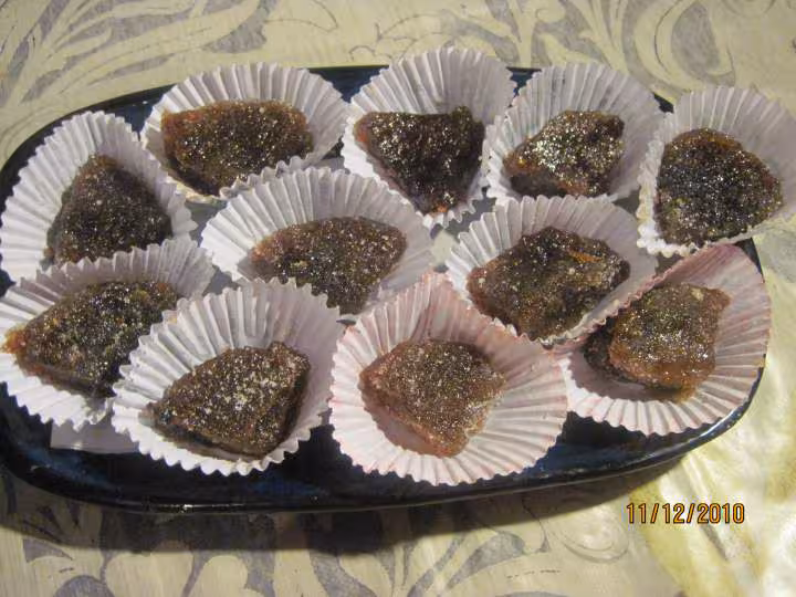 Confitures trops confites pate de fruits