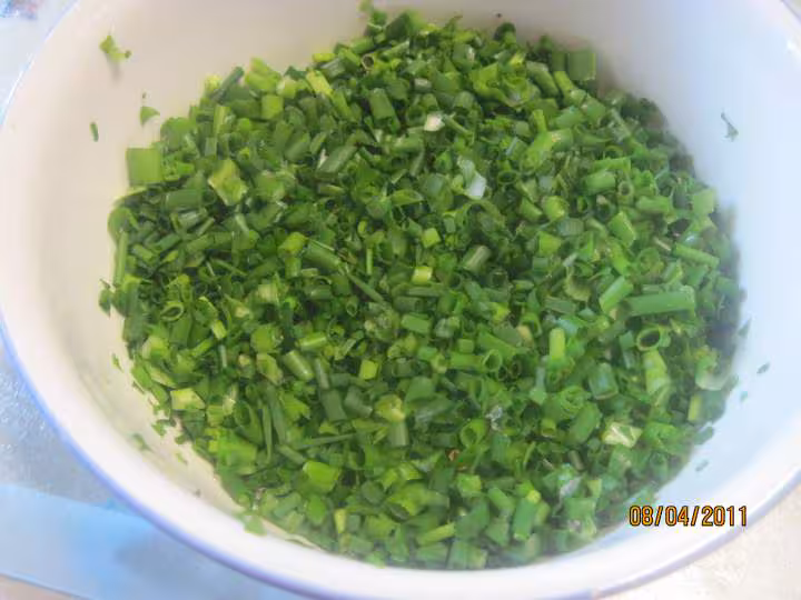 Congelation de ciboulette