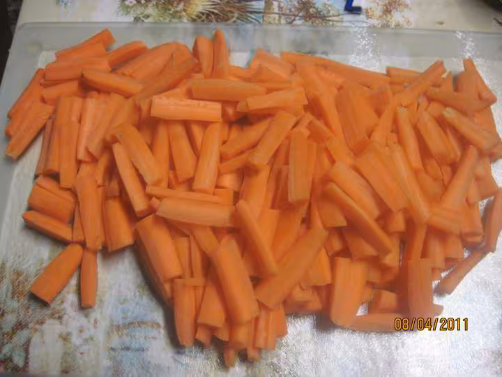 Congelation des carottes