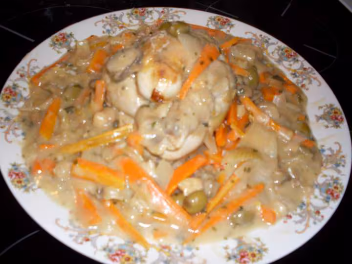 Coquelet aux legumes