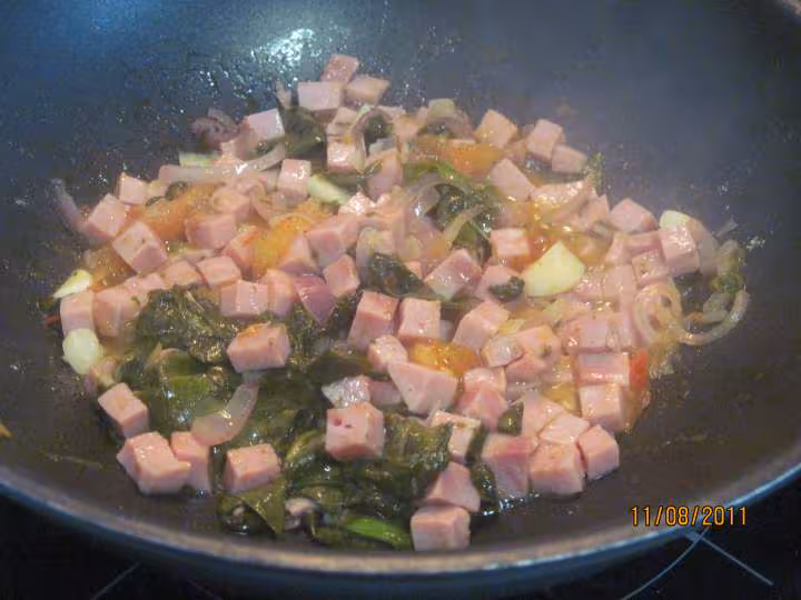 Coquilles d alsace a l oseille et des de jambon