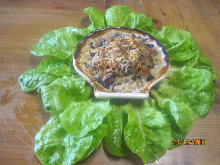 Coquilles de veau au trompette de mort