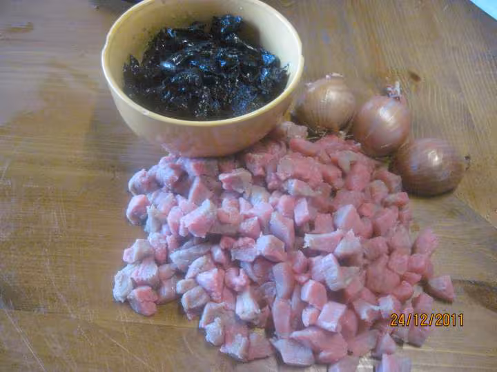 Coquilles de veau au trompette de mort