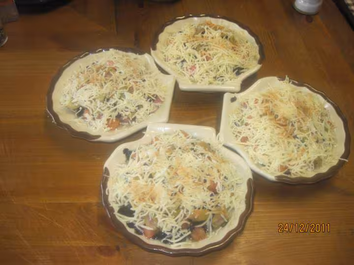 Coquilles de veau au trompette de mort