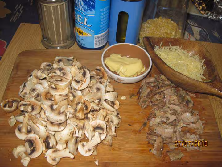 Coquillette aux champignons