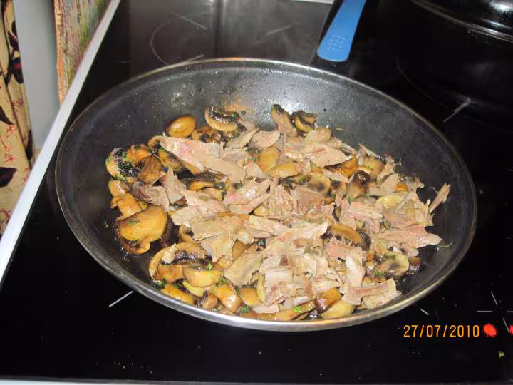 Coquillette aux champignons