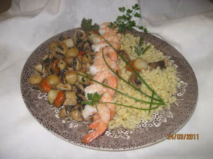 Coquillettes aux fruits mer